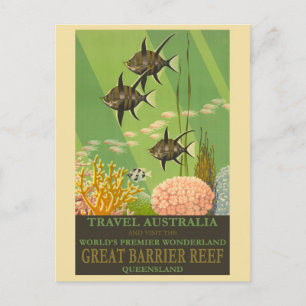 Australien Queensland, Underbar Barrier Reef Trave Vykort