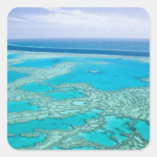 Australien, Queensland, Whitsunday Coast, Great 3 Fyrkantigt Klistermärke