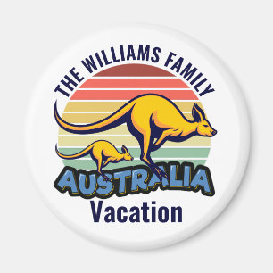 Australien Resa Cute Kangaroo Sunset Anpassningsba Magnet