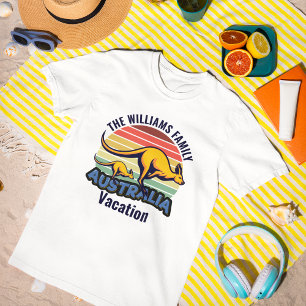 Australien Resa Cute Kangaroo Sunset Anpassningsba T Shirt