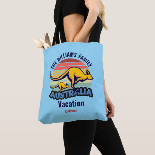 Australien Resa Cute Kangaroo Sunset Anpassningsba Tygkasse