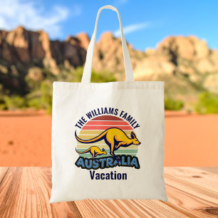Australien Resa Cute Kangaroo Sunset Anpassningsba Tygkasse