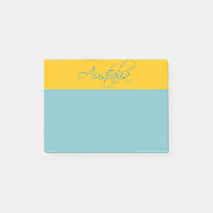 Australien:Resa efter IT-anteckningar Post-it Block