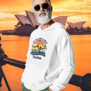 Australien Resa Kangaroo Sunset Anpassningsbar Hoodie