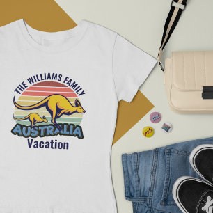 Australien Resa Kangaroo Sunset Anpassningsbar Wom T Shirt