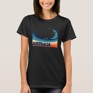 Australien Retro Surf Segling & Fiske Australiens T Shirt