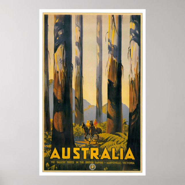 Australien Retro Travel Poster (Framsidan)