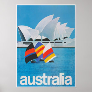 Australien Retro Vintage resor Poster