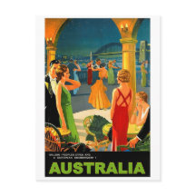 Australien, romantisk kvällsförfestning, vintage r