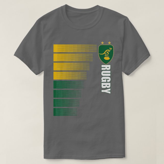 Australien Rugby Jersey Australian Rugby 2 Sided T Shirt (Design framsida)