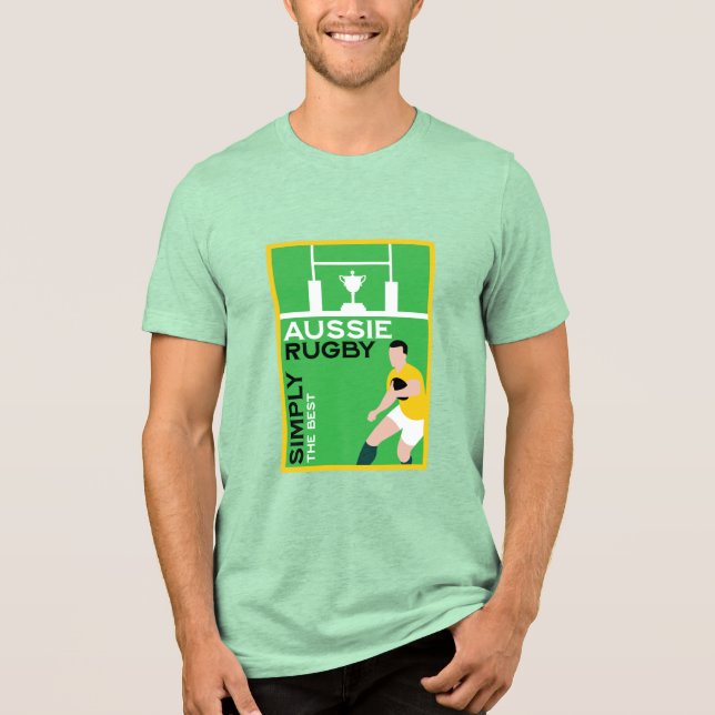 Australien Rugby Player T Shirt (Framsida)