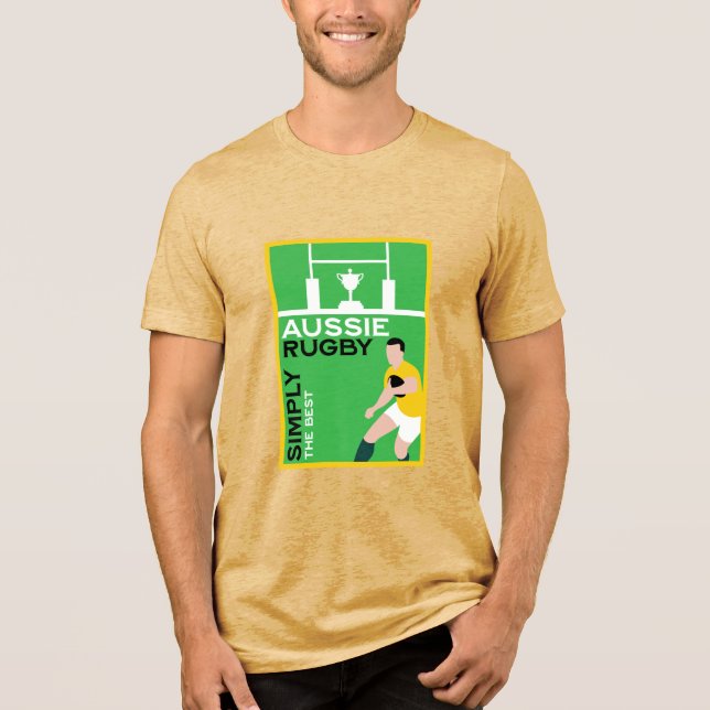 Australien Rugby Player T Shirt (Framsida)