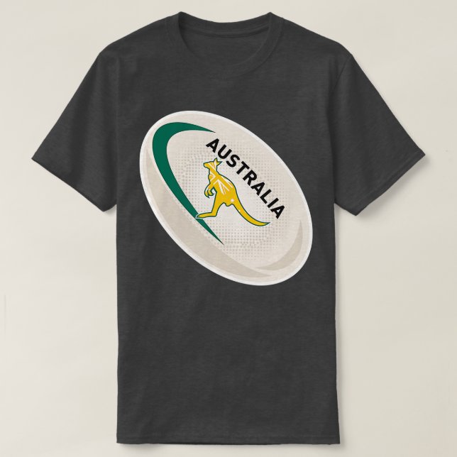 Australien Rugby Wallabies Rugby Jersey Australian T Shirt (Design framsida)