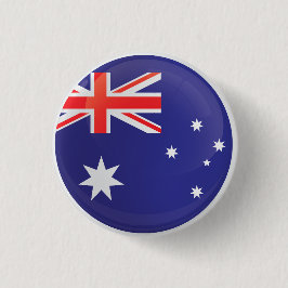 Australien, rund ikon, Flagga Knapp