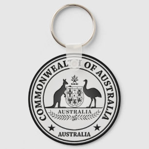 Australien rundaEmblem Nyckelring