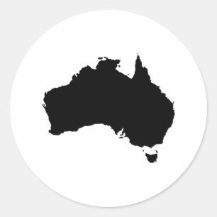 Australien Runt Klistermärke