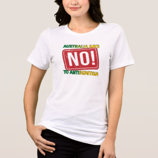 Australien säger nej till antisemitism t shirt