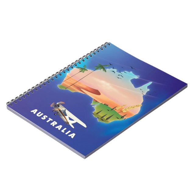 Australien Semester reseinlägg Anteckningsbok (Vänstra Sidan)