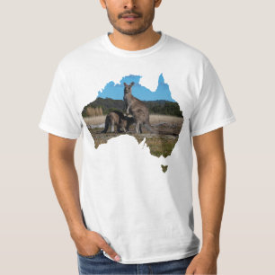 Australien Shape Kangaroo och dricksjoj T Shirt