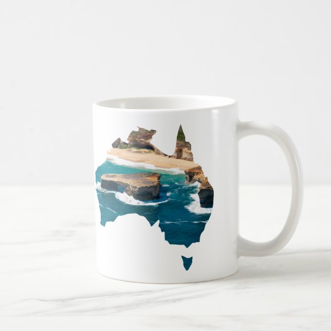 Australien Shape London Bridge Underbar Ocean Road Kaffemugg (Höger)