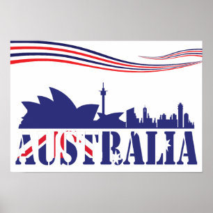 Australien Skyscaape Poster
