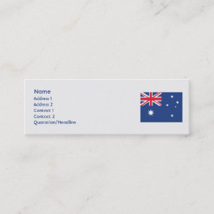 Australien - smala mini visitkort