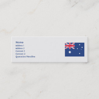 Australien - smala mini visitkort