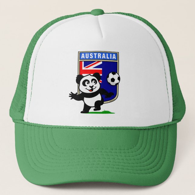 Australien Soccer Panda Truckerkeps (Framsida)