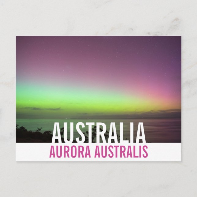 Australien Södra Ljus Photo Vykort (Framsida)