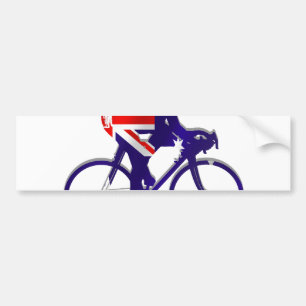 Australien som cyklar gåvor för Aussie Bildekal