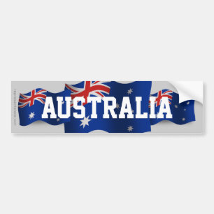 Australien som vinkar flagga bildekal