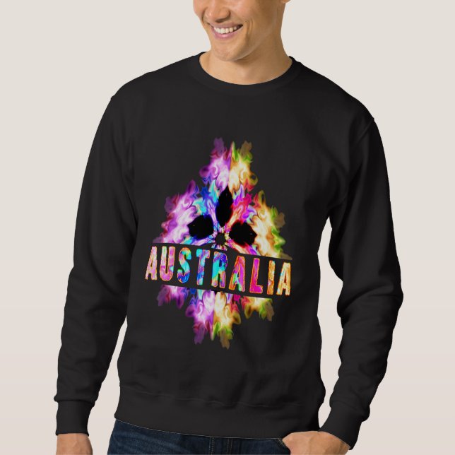 Australien Souvenir Australian Cultural Exchange Lång Ärmad Tröja (Framsida)