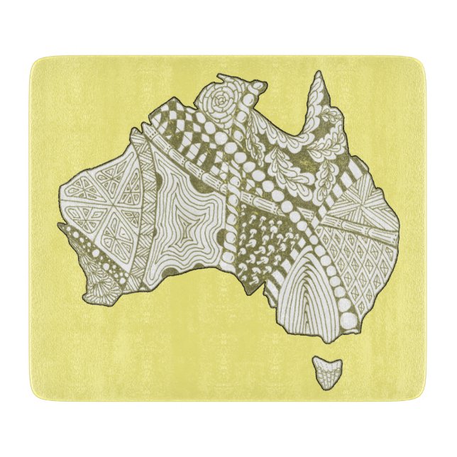 Australien Souvenir Karta Art (Framsidan)