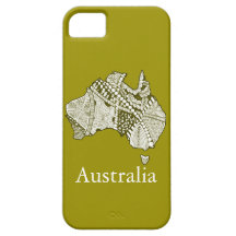 Australien Souvenir Karta Art