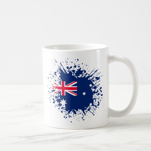 Australien Souvenir Landmark, Australiens Flagga T Kaffemugg (Höger)