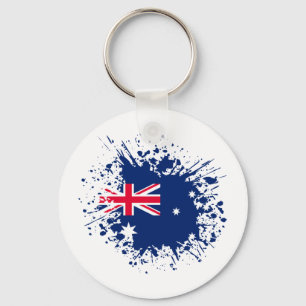 Australien Souvenir Landmark, Australiens Flagga T Nyckelring