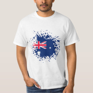 Australien Souvenir Landmark, Australiens Flagga T Shirt