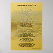 Australien Ställe som ska Poster