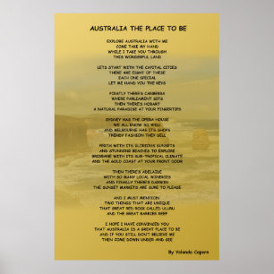 Australien Ställe som ska Poster