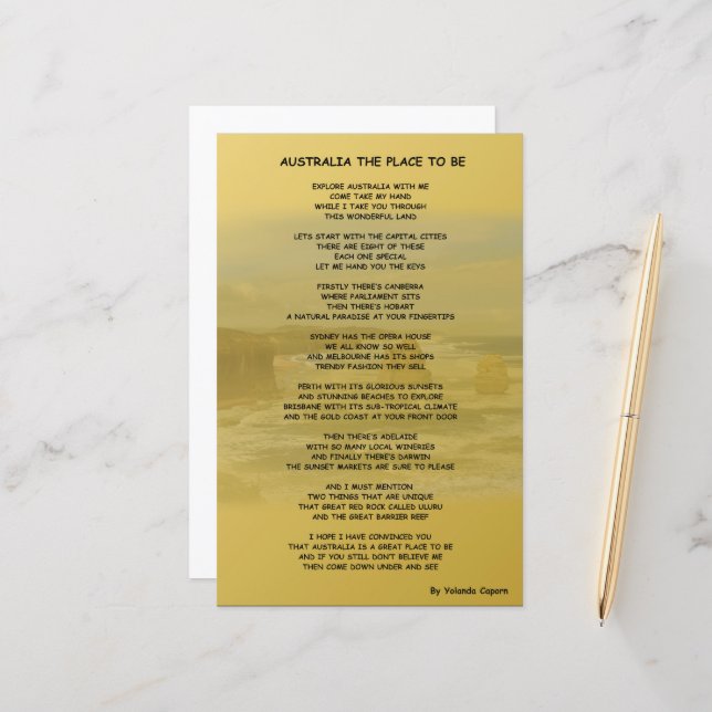 Australien, Ställe, som ska vara Pappra Lakan (Fram/Back In Situ)