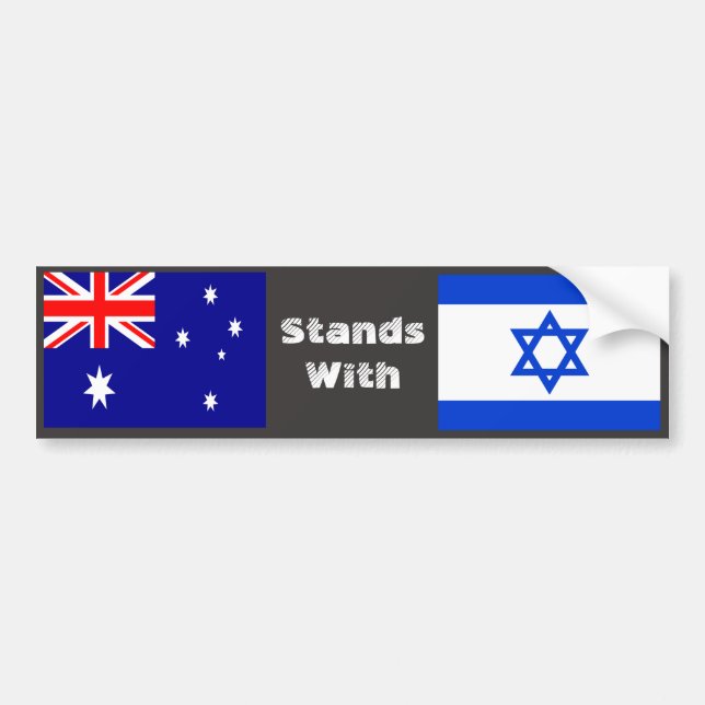 Australien Stands with Israel Bildekal (Framsidan)