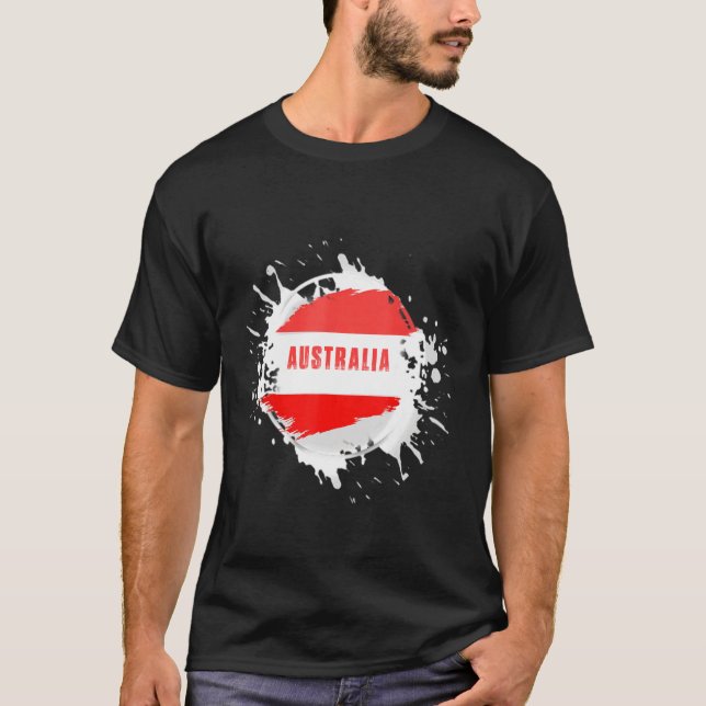Australien Stänk T Shirt (Framsida)