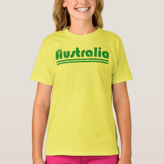Australien stolthet Retro australiensisk flaggdesi T Shirt