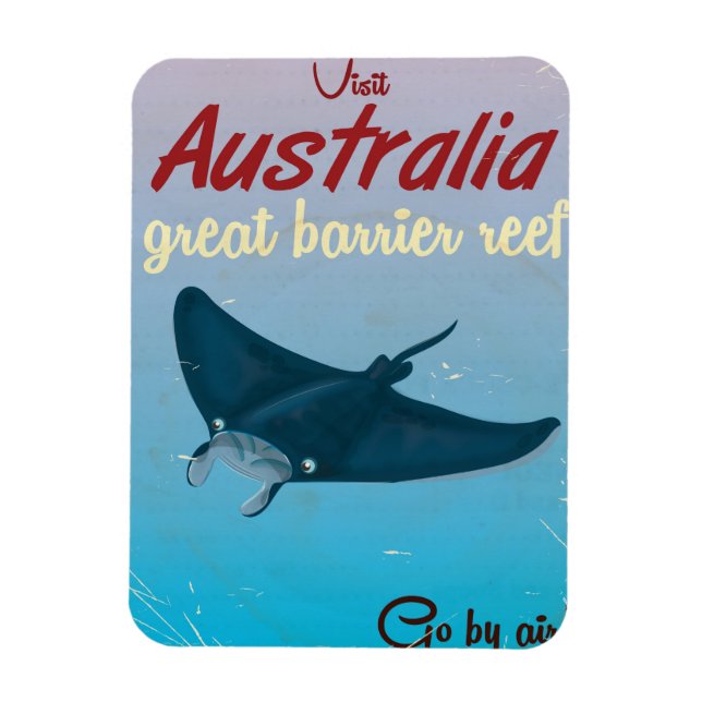 Australien Stora barriärrevet Magnet (Vertikal)