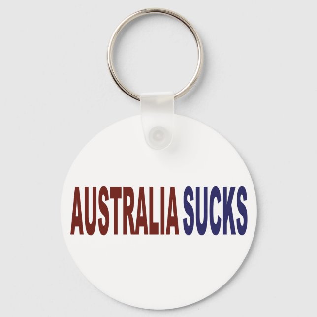 Australien Sucks Nyckelring (Framsida)