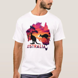 Australien Sunset Äventyr T Shirt