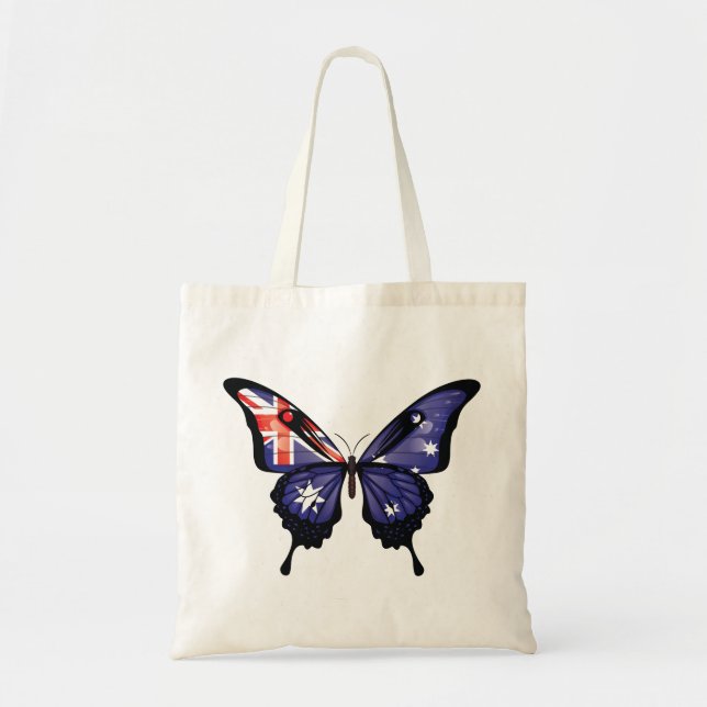 Australien Swallowtail Butterfly Flagga Sticker Tygkasse (Framsidan)