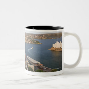 Australien Sydney, beskådar över stenarna & Två-Tonad Mugg