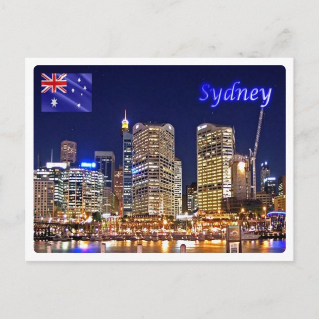 Australien - Sydney - Darling Harbour - Vykort (Framsida)