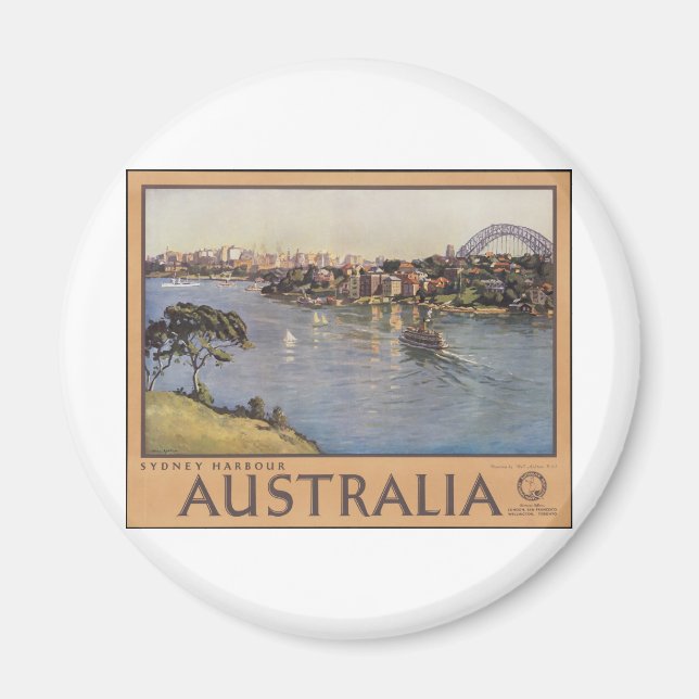 Australien Sydney Harbor Magnet (Framsidan)